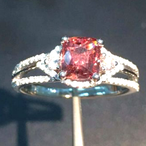 Папарача сапфир сырой драгоценный камень лабораторный оранжевый розовый сапфир драгоценный камень твердость Моха 9