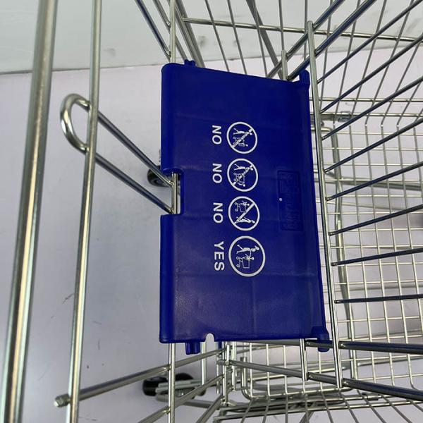 Q195 Steel 125L Asian Supermarket Metal Storage Shopping Trolley SGS Certificate