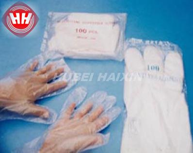 Haixin Health Comfy Package Disposable Poly Plastic Gloves for Cooking LDPE Gloves Latex & Powder Free- One Size Fits Most CE