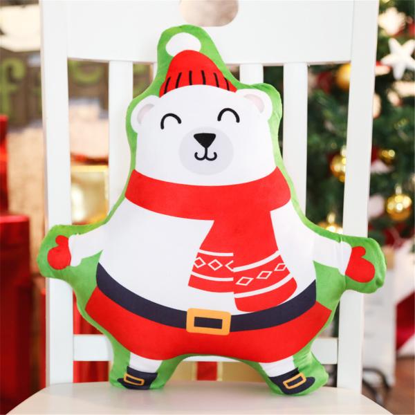 Durable Smooth Surface Santa Claus Reindeer Stuffed Animal 20cm Cuddly Gift
