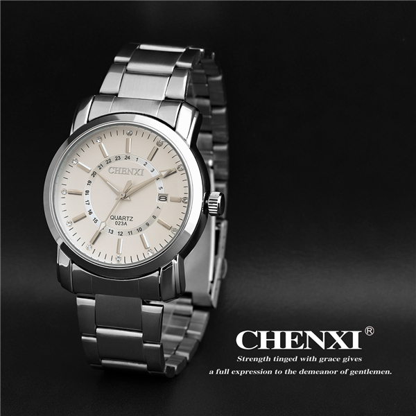 C023A Stainless Steel Band Watch Brand CHENXI Fashion Watches Japan Movt Quartz Watch Mens