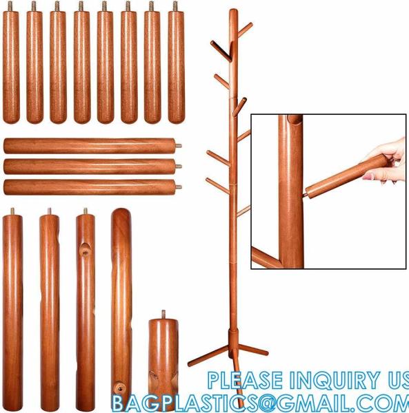 Modern Solid Wood or Steel Creative Living Room, Coat Rank Stand, Floor Clothes Hangers Wooden Coat Racks