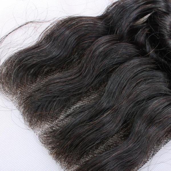 Top Quality Wholesale Peruvian Hair Deep Wavy Silk Top Virgin Hair Lace Closure