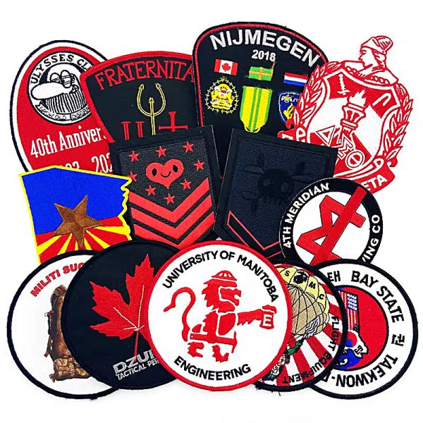 Custom Iron On 100% Made Embroidered Embroidery Patches Iron On For Clothing