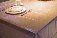 OEM de lino como el material de la pulpa de madera del mantel del 1.2x1.8m Airlaid
