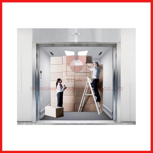 5000kg 1.0m/S VVF Control Goods High Speed Elevator With Large Space
