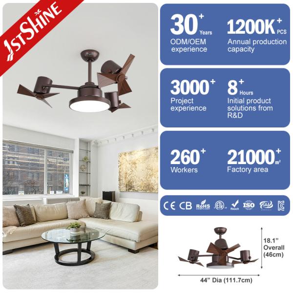 220 Volts Plastic Blades Smart Remote Control High Speed Rotating Air Cool Ceiling Fan