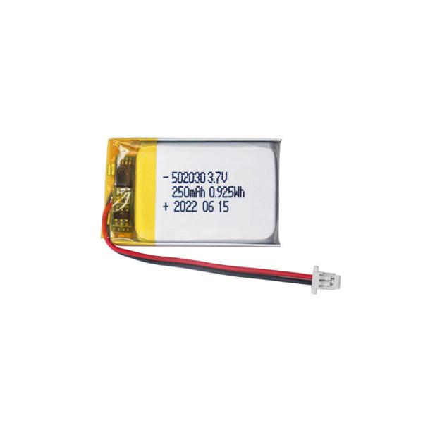 502030 Polymer Small Lipo Battery 3.7 V 250mah Lipo Battery For Earphone