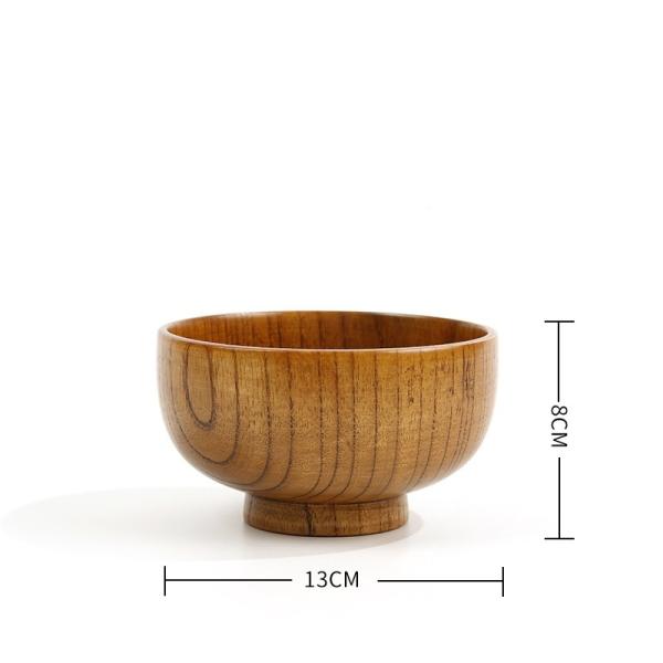 Eco Friendly Wooden Tableware Natural Wooden Bowls for Family/Restaurant Return refunds