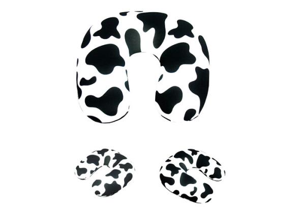 Polyester U Shaped Travel Neck Pillow Massage Plush Microbeads Filled Pillow