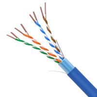 100MHz Cat5e FTP 24AWG Solid 100% Copper Blue câble Internet haut débit 1000FT
