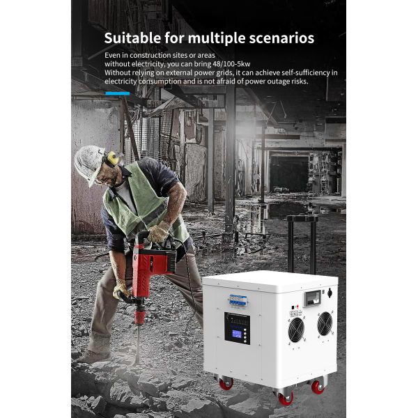 3500W AC Output Portable Power Station with LiFePO4 Battery and Wall-Mounted Design