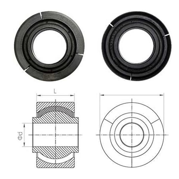 Железнодорожный поездок, резиновые металлические шаровые подшипники, узел