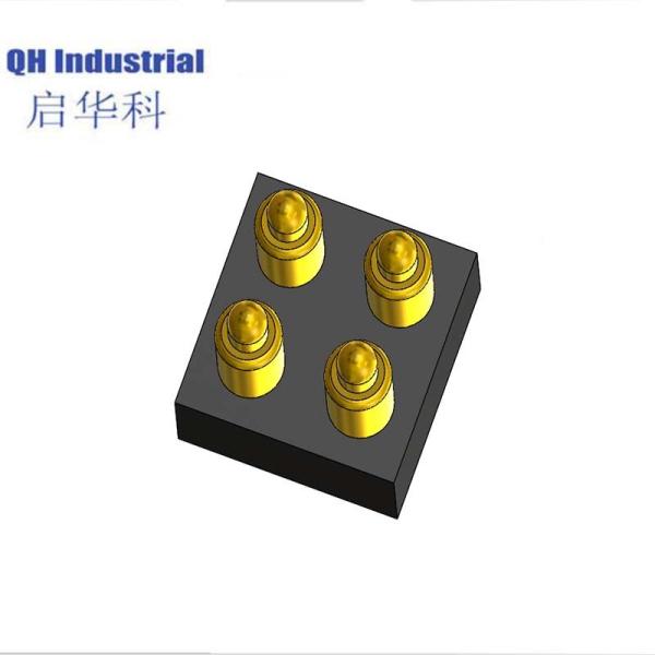 4Pin Denmark Hiqh Recycling Connector Magnetic Power Connector spring loaded pin Connector For Smart Watch