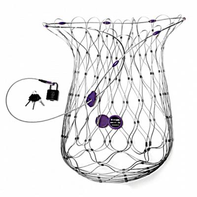 304/316 stainless steel ferrule wire rope mesh for bag protector