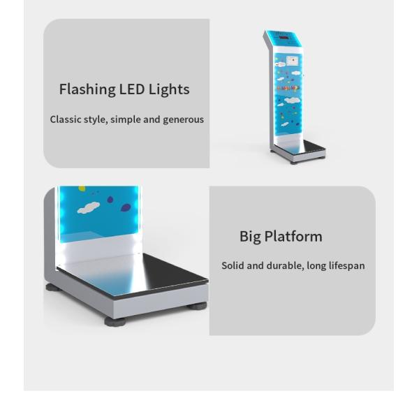 AC100-240V Working Voltage Digital Coin Operated Weighing Scale with 8-200kg Weight Range