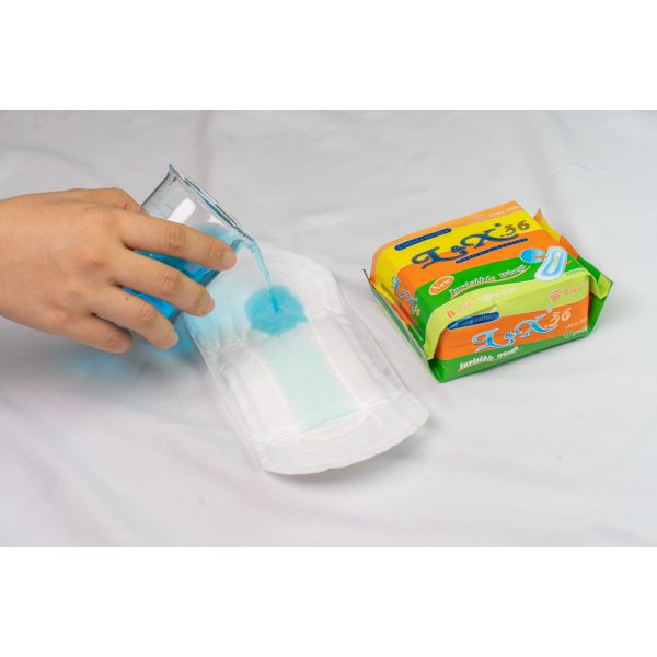 Cotton Top Sheet Material Sanitary Pads Hypoallergenic Soft Breathable Absorbent Perfect Sensitive Skin Feminine Hygiene Daily