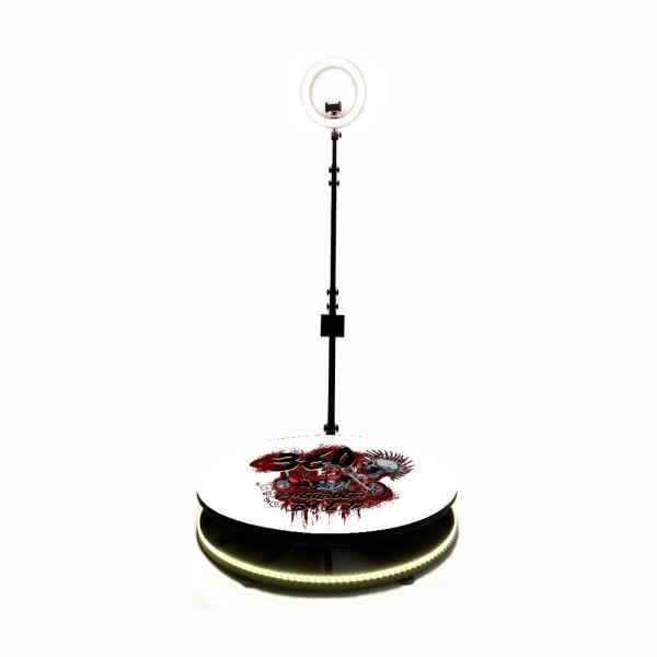 Intelligent Selfie 360 Photobooth Machine Kiosk Ring Light For Wedding