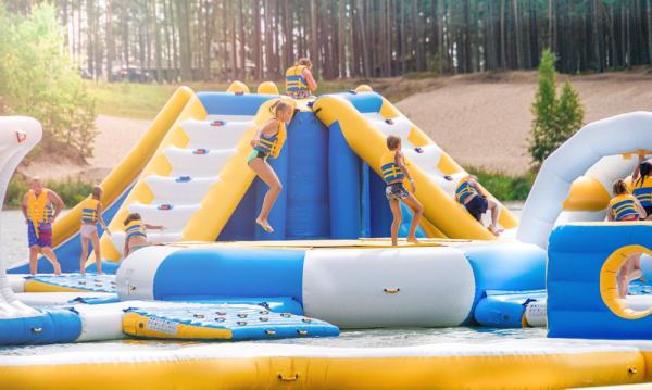 Adult Inflatable Water Play Equipment For Sea / Inflatable Water Park Design Build