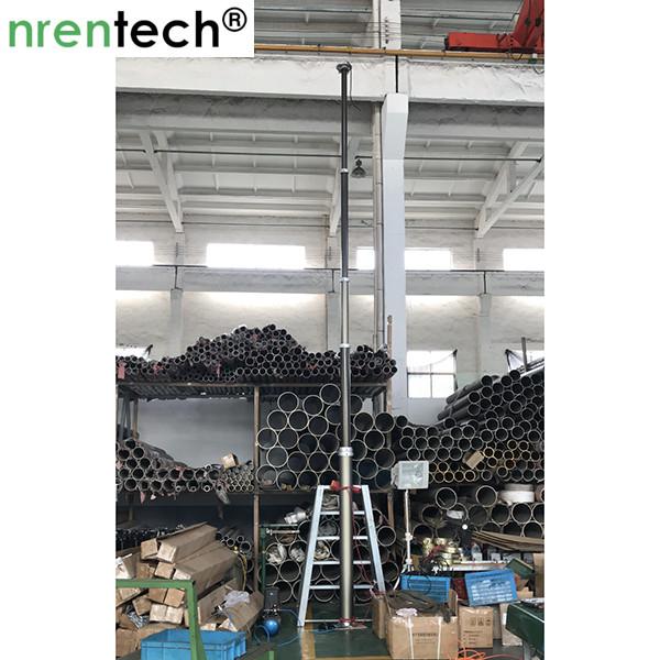9m pneumatic telescopic mast for mobile CCTV vehicle telescoping mast antenna mast telecommunication tower mast