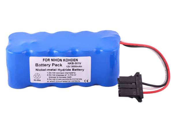 12 Volt Replacement Battery , 3000mAh For Nihon Kohden Tec 5521 Tec 5531 Series​ Battery