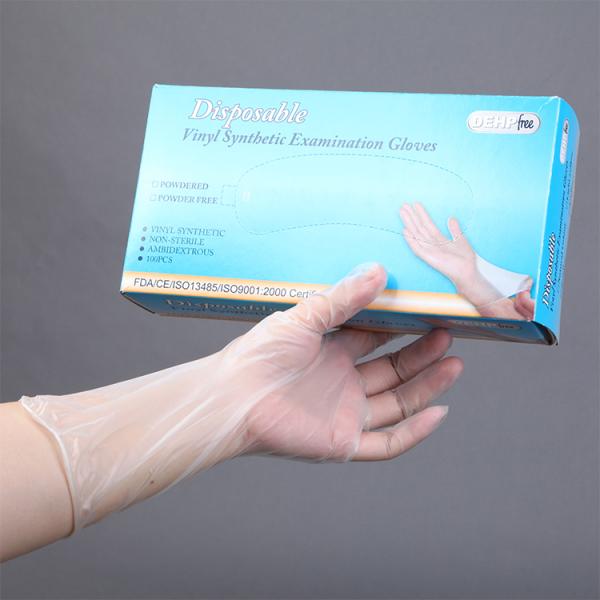 Plastic Household Duties M 9 inch Disposable PVC Gloves