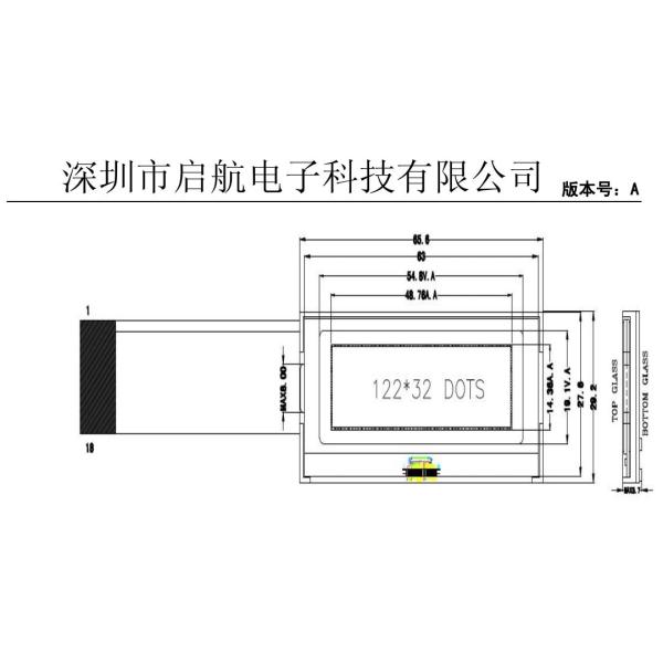 Подгоняйте 12232 модуль дисплея STN HTN FSTN ST7565R Monochrome LCD