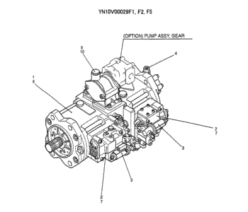 YN35V00041F1 Excavator Pump Electric Solenoid Valve For Kobelco SK290LC-6E Parts