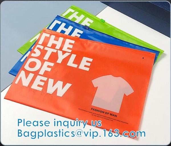Zipper Top Apparel Bags, Clothing, Shoes, Underwear, Garment. Bikini Swimwear Packing Bag. EVA Slide Bags