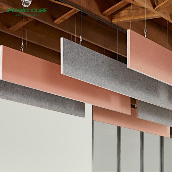 Hexagon Pattern Polyester Hanging Sound Baffles For Effective Sound Absorption