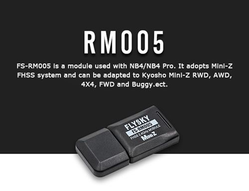 FLYSKY NB4 Mini Z FHSS 2.4GHz Module FS-RM005 For Kyosho Mini-Z RWD AWD MINIZ 4X4 FWD Buggy MR03 Rc Car Accessories