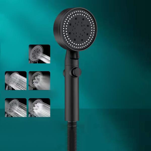Lotus Aluminum Shower Head Nozzle Set Detachable Self cleaning