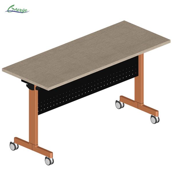 Customize Your Folding Table with 1.5mm Cold Rolled Steel Leg Wooden Furniture