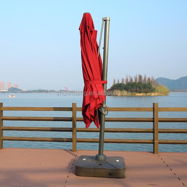 Polyester Fabric Beach Umbrella for Contemporary Design Style Patio Outdoor Furniture