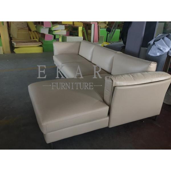 European Style Modern Leather Sectional L Shaped Sofa