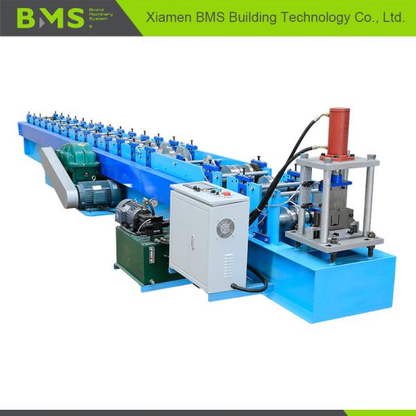U Shape Cold Roll Forming Machine , 12-15m/min Metal Roll Forming Machine