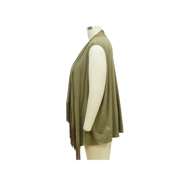 Sleeveless Casual Ladies Wear Long Drape Front Cardigan Knitting Pattern