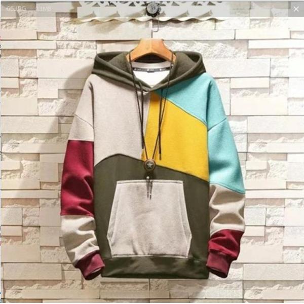 Oversized Sublimation Heavy Weight 60%Cotton Moletons Hooded Drawstring Colorblock Cut Panel Men Sweatshirt