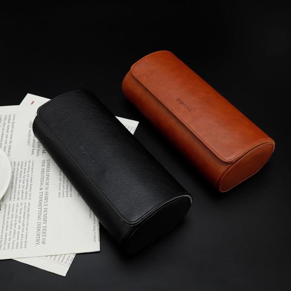 Часовой чемодан, рулон для трех часов, фальшивая кожа, упаковка для подарков