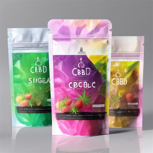 Plastic CBD Marijuana Flower Packaging Bag Mylar Doypack For Food And Medicine