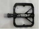 Black Customization Flat Bicycle Pedals High Performance