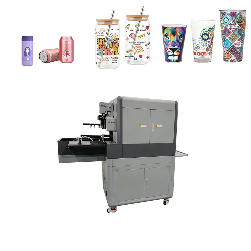 Factory Supply UV Cylinder Printer for Tumblers and Cups 360 Seamless