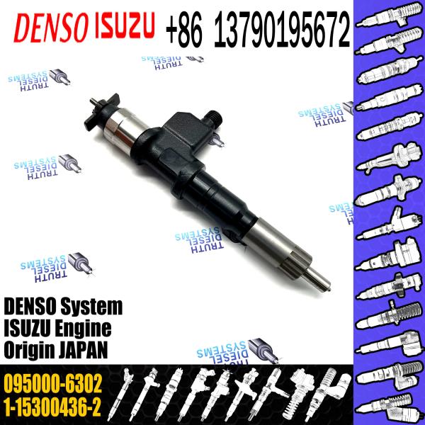 Assemblée commune de haute qualité d'injecteur de carburant de rail 095000-6302 pour ISUZU 6WG1 1-15300436-2