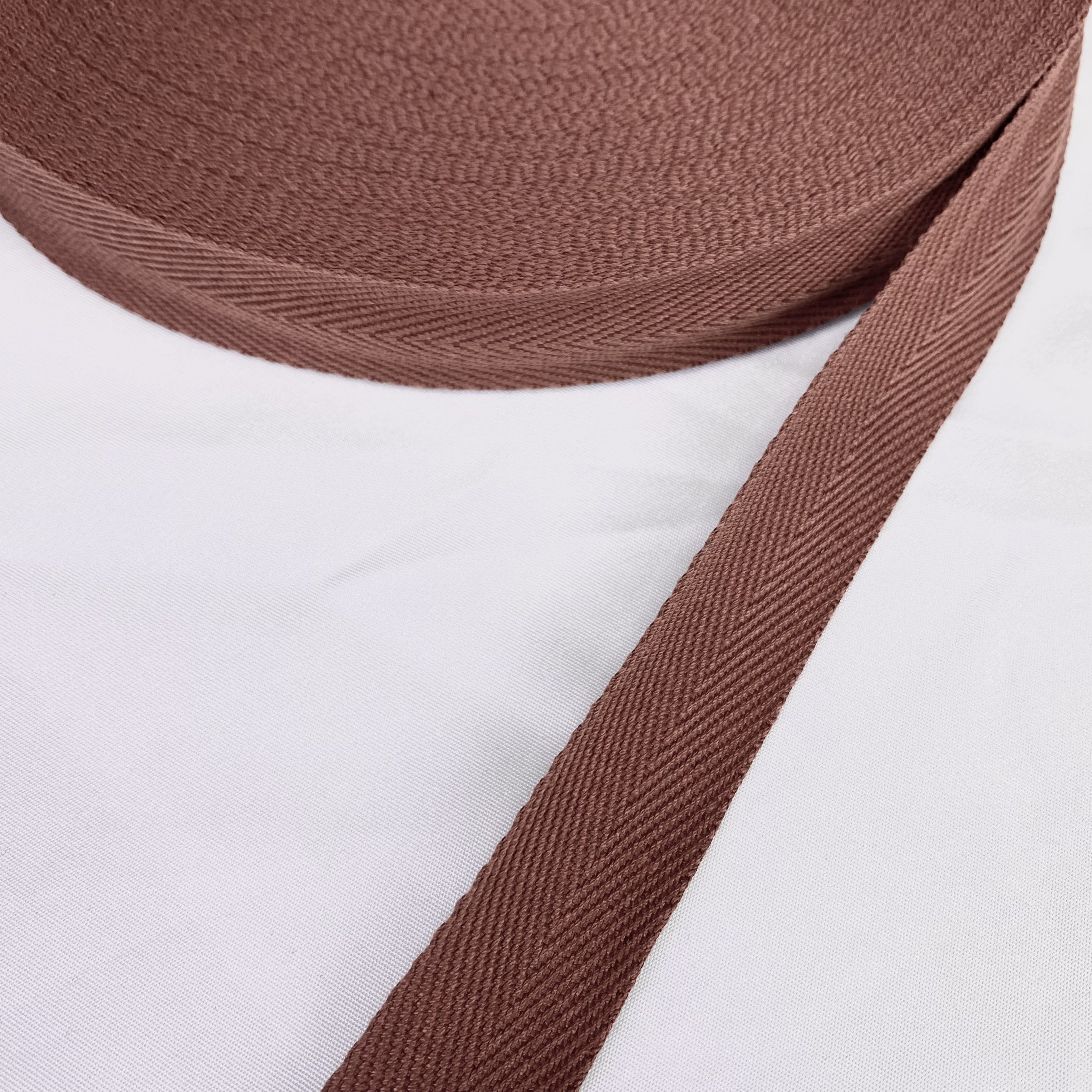 Herringbone polyester-cotton webbing Various colors Backpack strap Belt Handbag strap