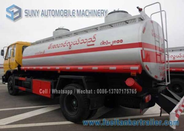 15000 L 4X2 Refuel Tanker Truck Oil Tank Trailer Mild Steel 190 hp Diesel