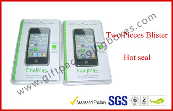 Fashion Clear Fold Plastic Clamshell Packaging Boxes For Iphone 5s Case