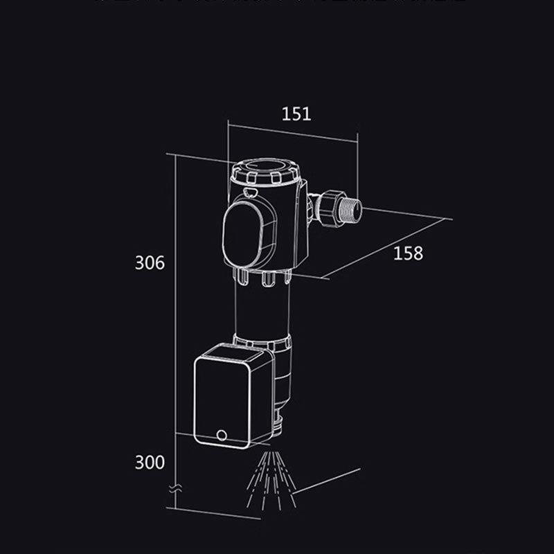 Whole House Water Pre Filter 40 Micron Stainless Steel Automatic Backwash
