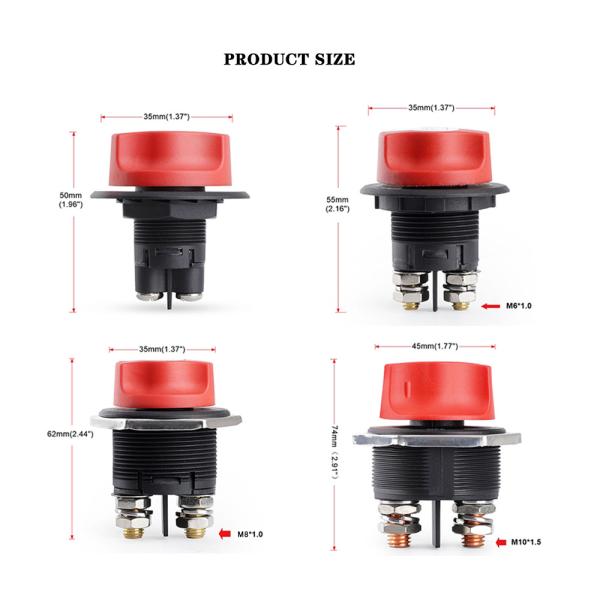 50A 100A 200A 300A Batería desconectada Cortar velocidad para barco de marina RV ATV coche vehículo UTV