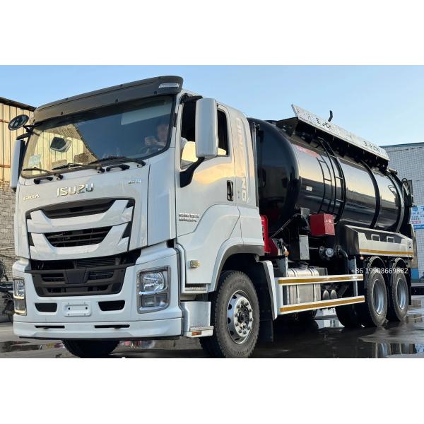 Camion d'aspiration d'eaux usées ISUZU 4x2 conducteur 10000L avec pompe à vide pour l'aspiration des eaux usées, camion-citerne de vidange à vide