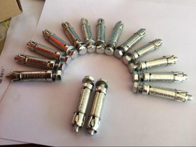 4PCS Heavy Duty Fixings Shield Anchor Bolt Yellow Zinc Plated With Washer / Bolt